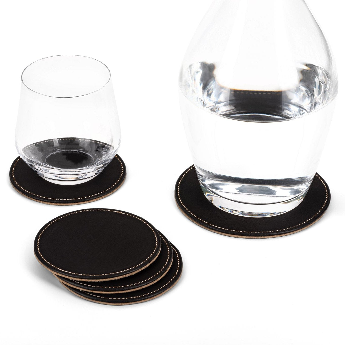 CG Coasters Leather