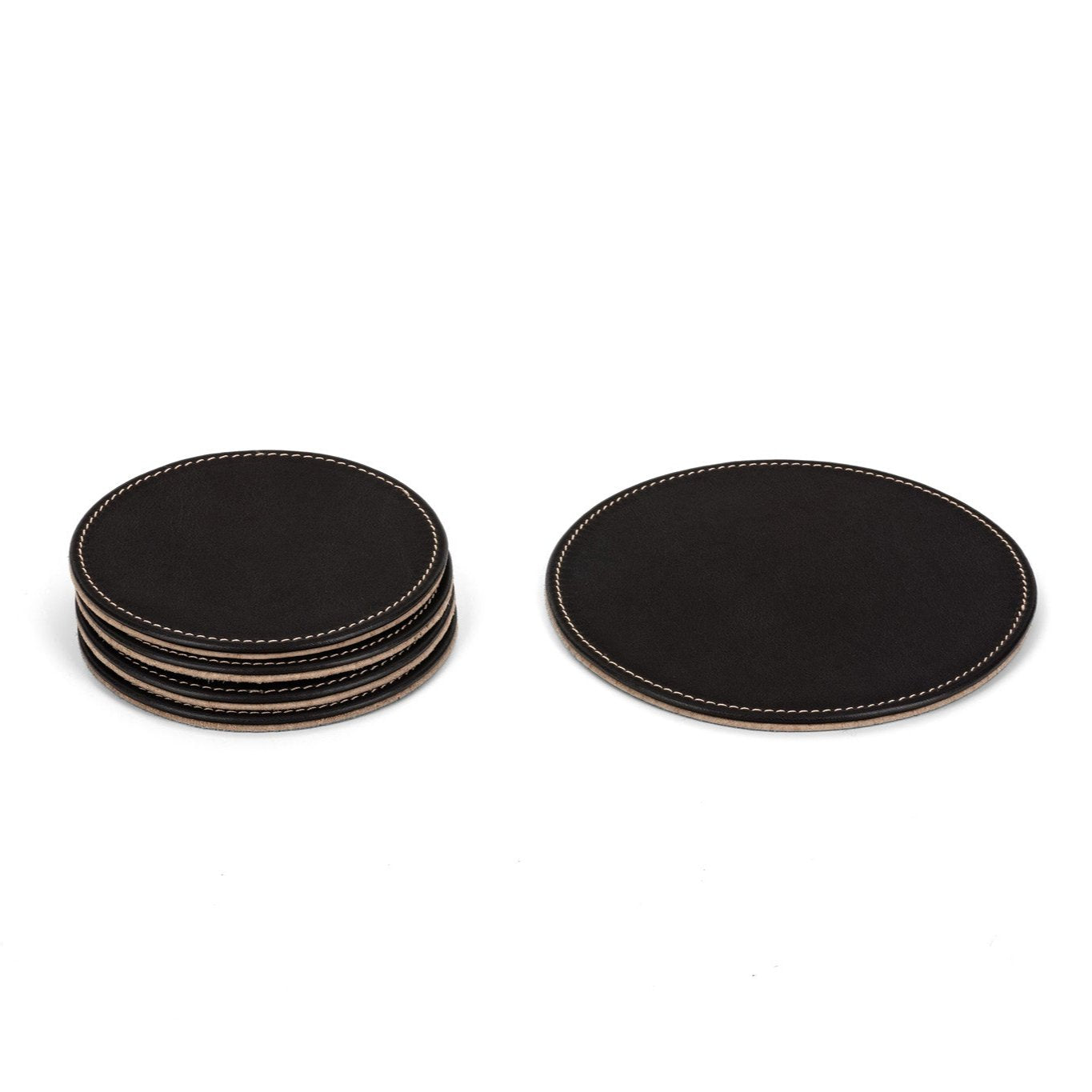 CG Coasters Leather