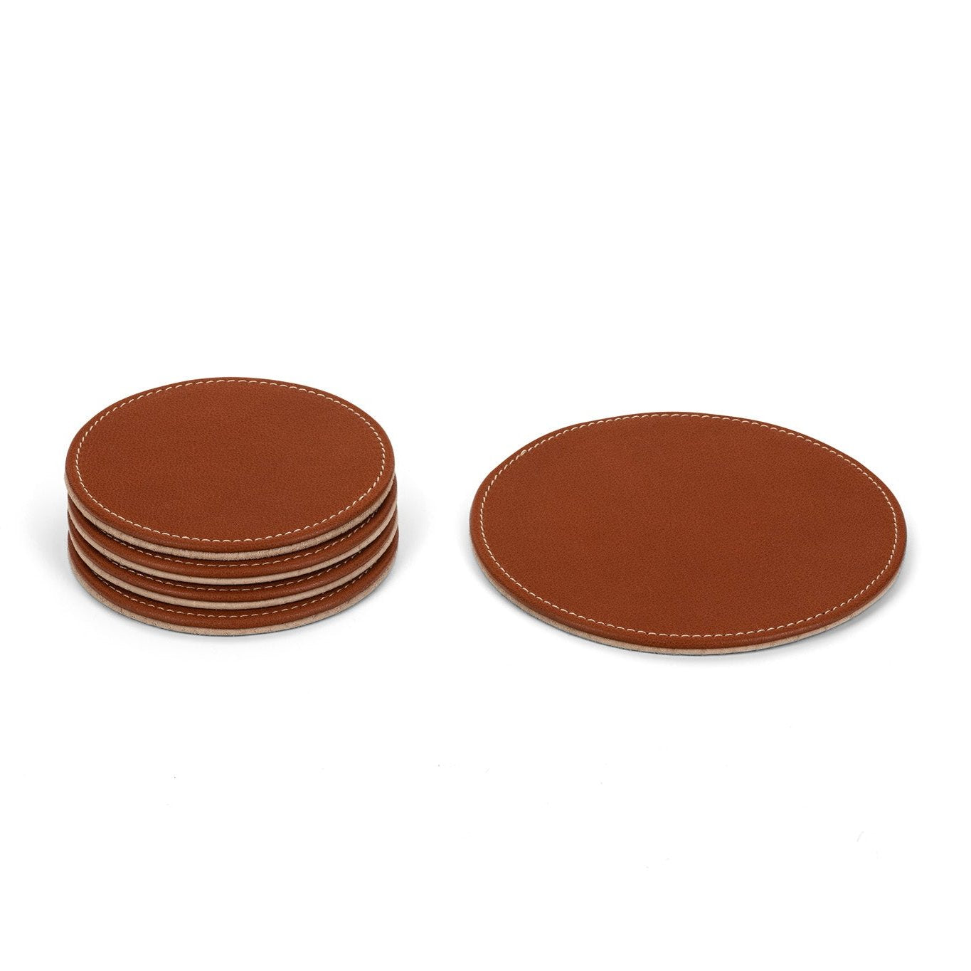 CG Coasters Leather